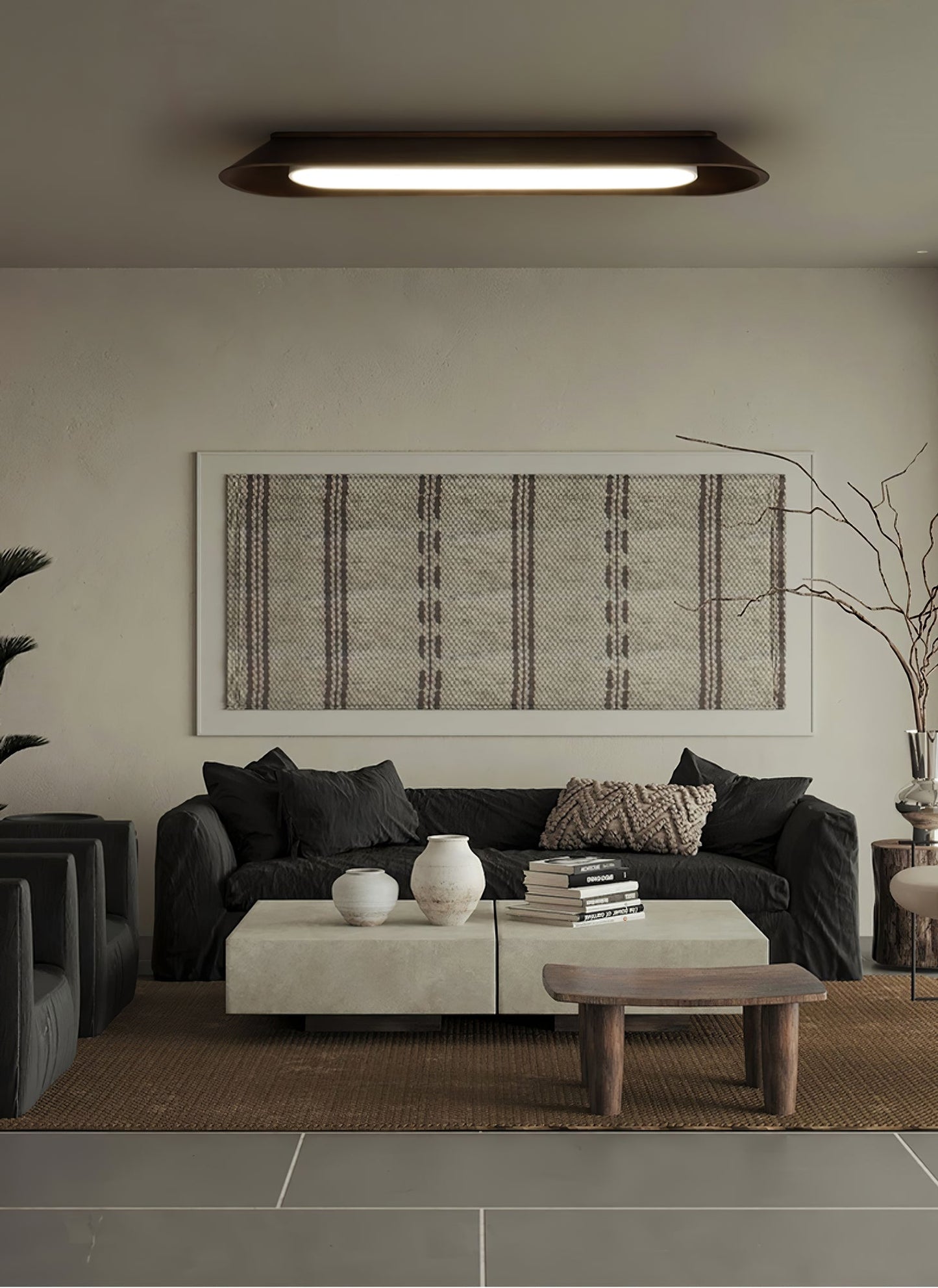 Channel Ceiling Lamp | Wood, Metal, Acrylic | Warm/Neutral/Cool Light