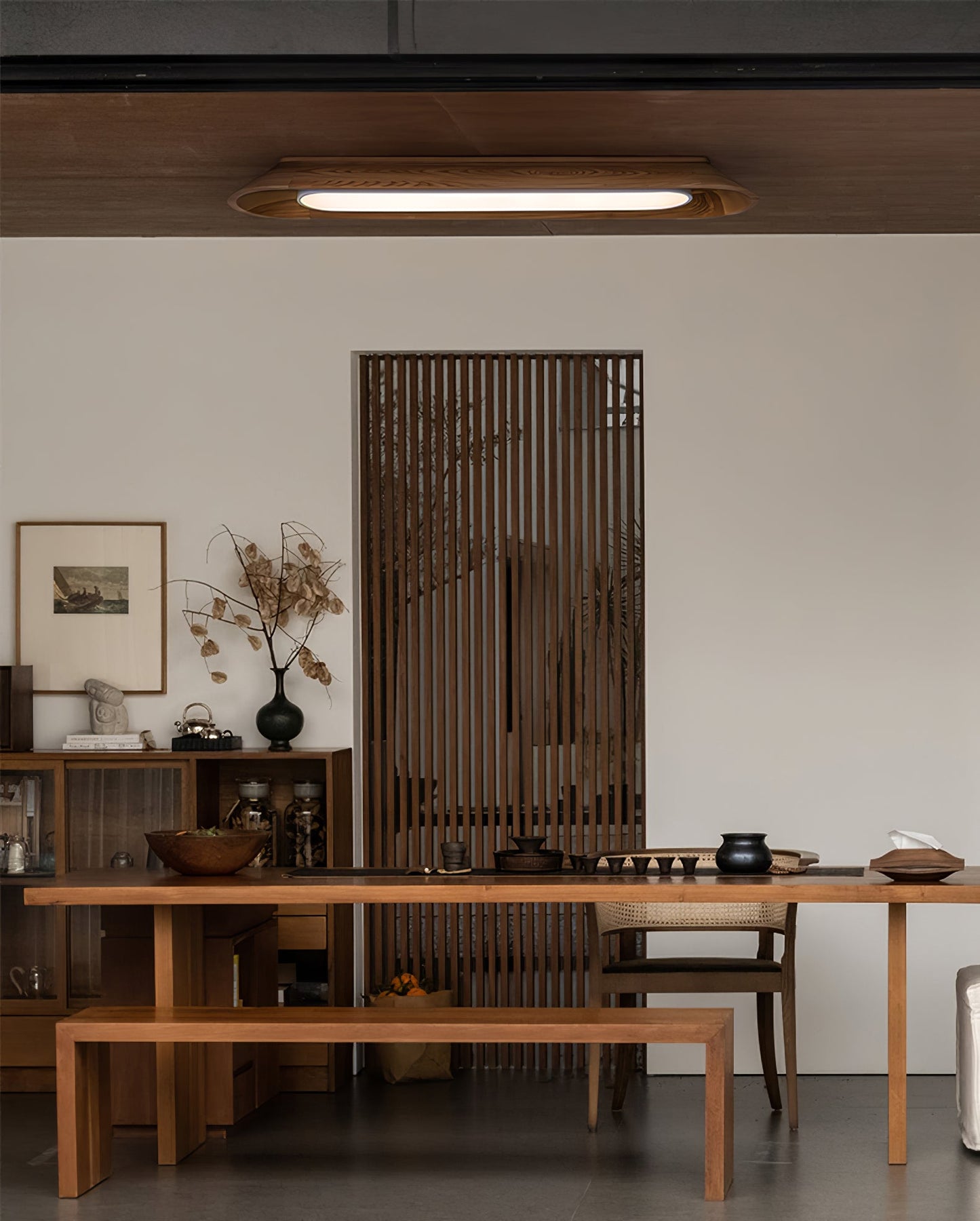 Channel Ceiling Lamp | Wood, Metal, Acrylic | Warm/Neutral/Cool Light