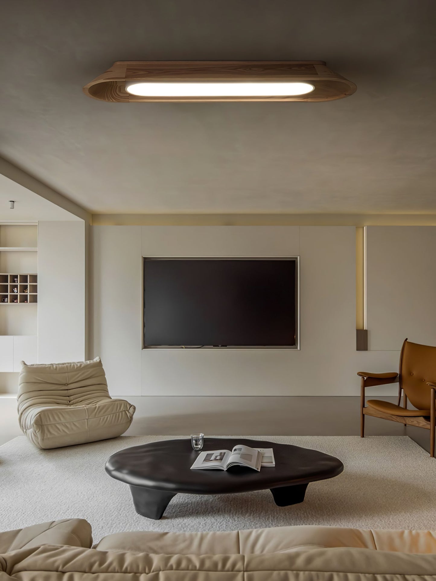 Channel Ceiling Lamp | Wood, Metal, Acrylic | Warm/Neutral/Cool Light