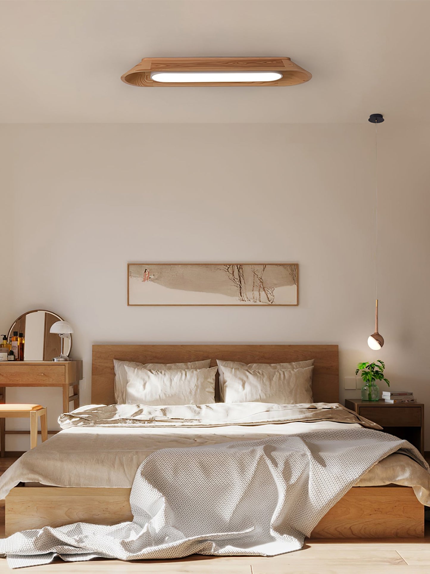 Channel Ceiling Lamp | Wood, Metal, Acrylic | Warm/Neutral/Cool Light