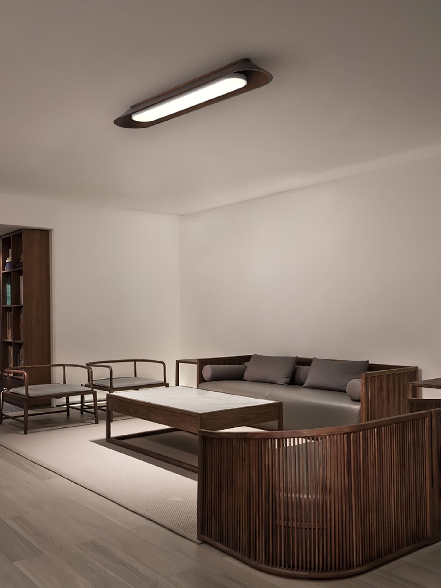 Channel Ceiling Lamp | Wood, Metal, Acrylic | Warm/Neutral/Cool Light