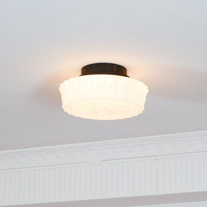 Charles Edwards Ceiling Lamp | Metal & Glass | Black Finish