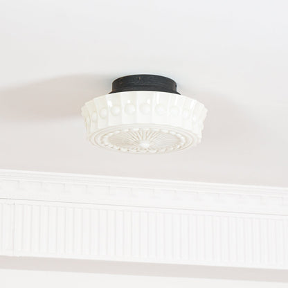 Charles Edwards Ceiling Lamp | Metal & Glass | Black Finish