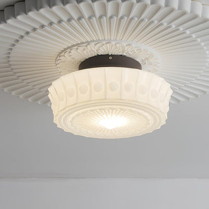 Charles Edwards Ceiling Lamp | Metal & Glass | Black Finish