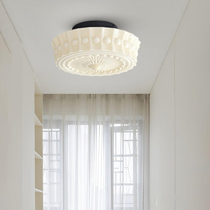 Charles Edwards Ceiling Lamp | Metal & Glass | Black Finish