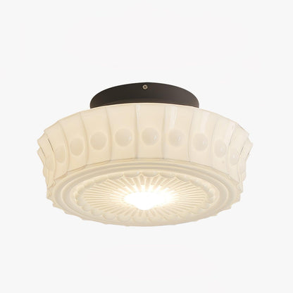 Charles Edwards Ceiling Lamp | Metal & Glass | Black Finish