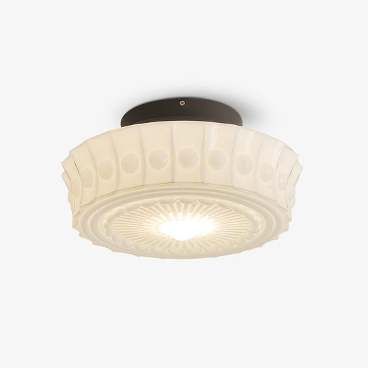 Charles Edwards Ceiling Lamp | Metal & Glass | Black Finish