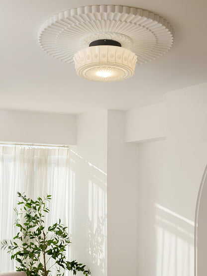 Charles Edwards Ceiling Lamp | Metal & Glass | Black Finish
