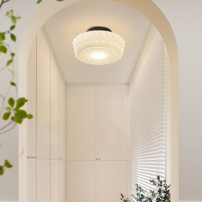 Charles Edwards Ceiling Lamp | Metal & Glass | Black Finish