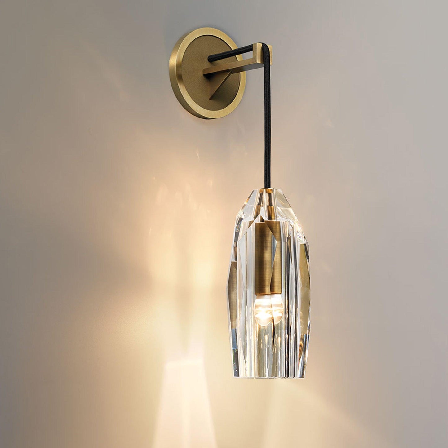 Chatelet Wall Sconce | Solid Brass & Crystal | Set of 2