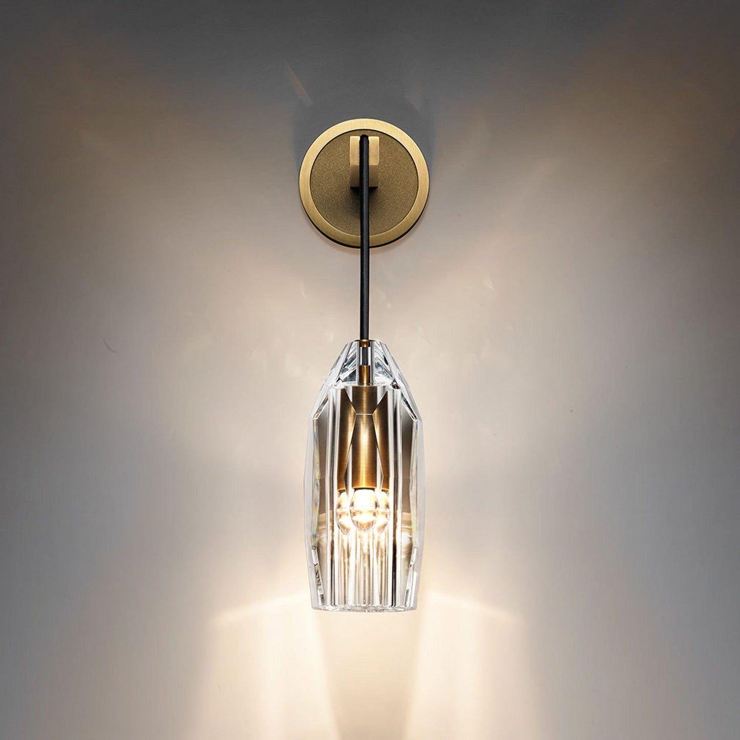 Chatelet Wall Sconce | Solid Brass & Crystal | Set of 2