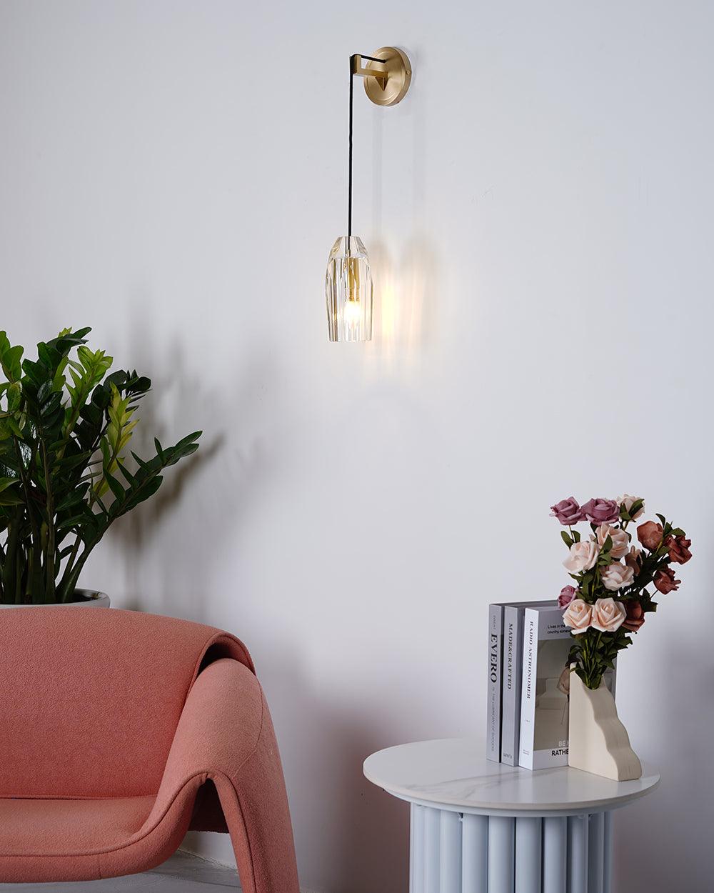 Chatelet Wall Sconce | Solid Brass & Crystal | Set of 2