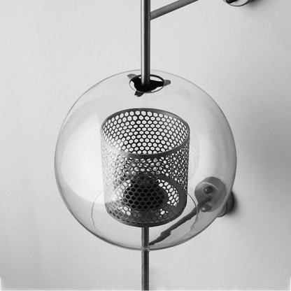 Chiswick Glass Wall Light | Clear Glass & Metal | Set of 2