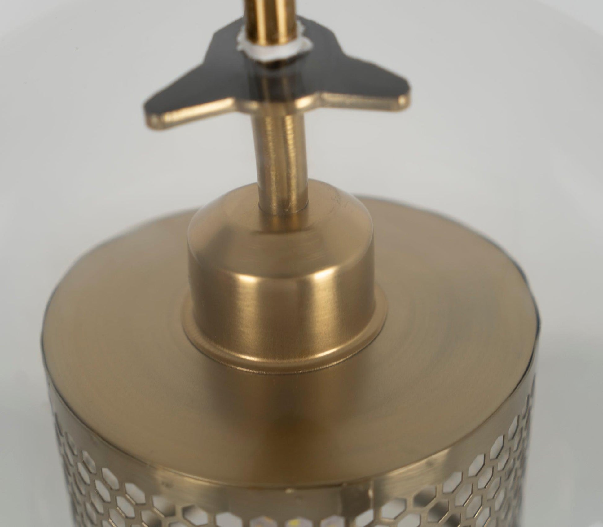Chiswick Glass Pendant Light | Midcentury Style | Clear & Amber Glass, Copper/Silver/Black