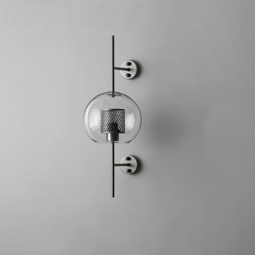 Chiswick Glass Wall Light | Clear Glass & Metal | Set of 2