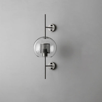 Chiswick Glass Wall Light | Clear Glass & Metal | Set of 2
