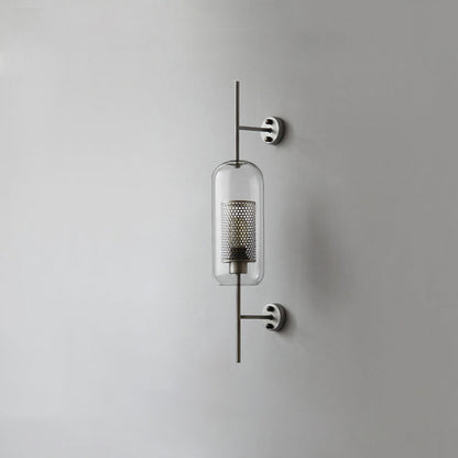 Chiswick Glass Wall Light | Clear Glass & Metal | Set of 2