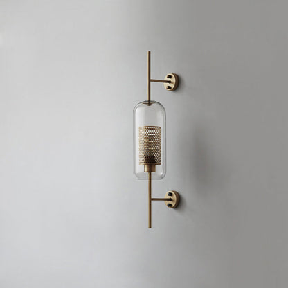 Chiswick Glass Wall Light | Clear Glass & Metal | Set of 2