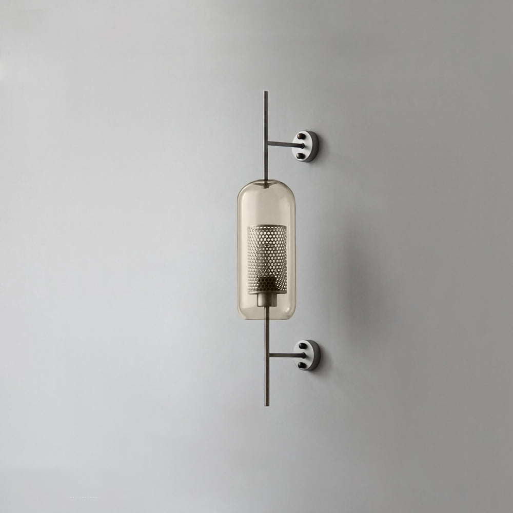 Chiswick Glass Wall Light | Clear Glass & Metal | Set of 2