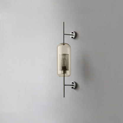 Chiswick Glass Wall Light | Clear Glass & Metal | Set of 2