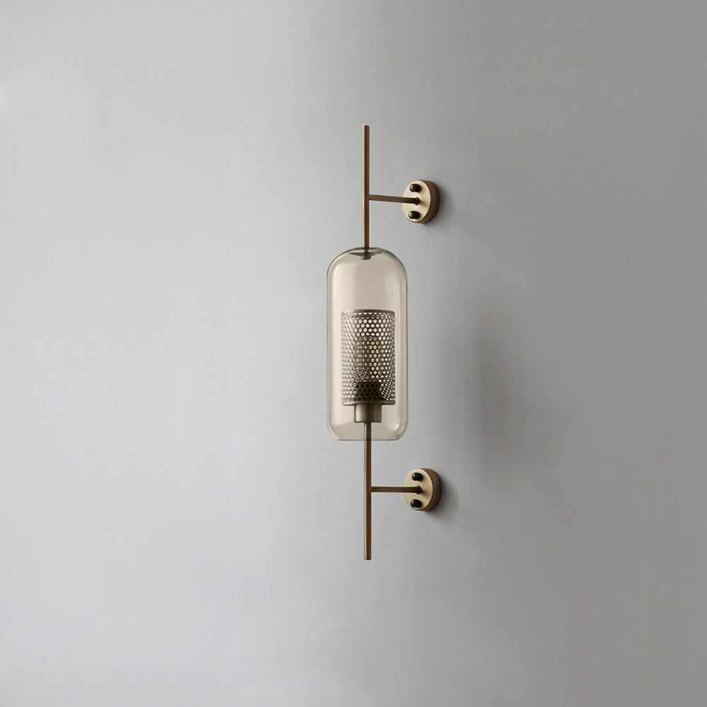 Chiswick Glass Wall Light | Clear Glass & Metal | Set of 2