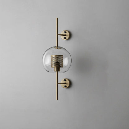 Chiswick Glass Wall Light | Clear Glass & Metal | Set of 2