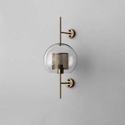 Chiswick Glass Wall Light | Clear Glass & Metal | Set of 2