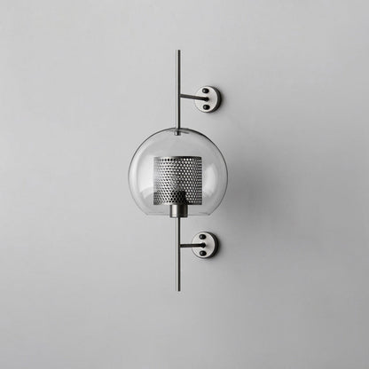 Chiswick Glass Wall Light | Clear Glass & Metal | Set of 2