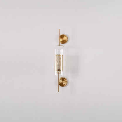 Chiswick Glass Wall Light | Clear Glass & Metal | Set of 2