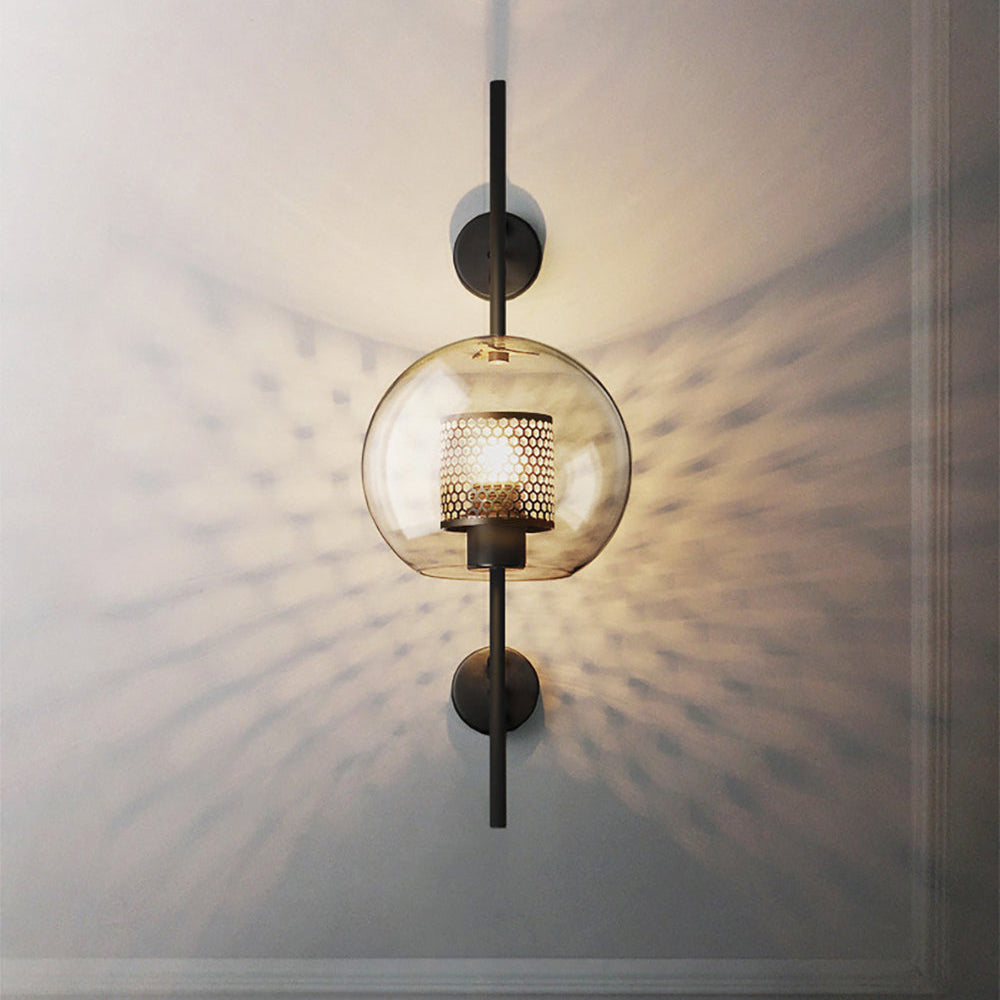 Chiswick Glass Wall Light | Clear Glass & Metal | Set of 2