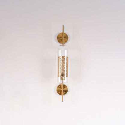 Chiswick Glass Wall Light | Clear Glass & Metal | Set of 2