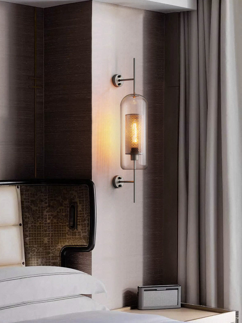 Chiswick Glass Wall Light | Clear Glass & Metal | Set of 2