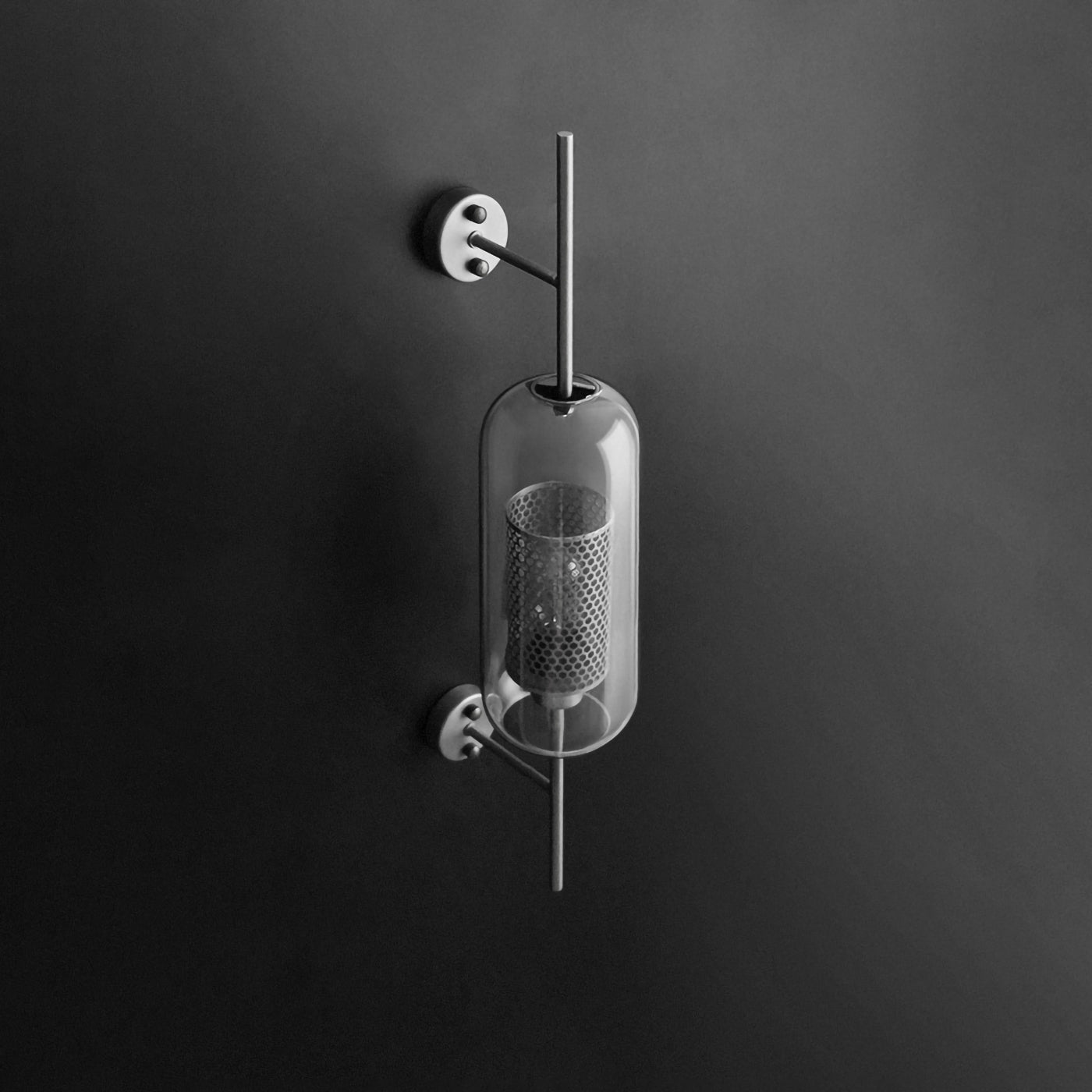 Chiswick Glass Wall Light | Clear Glass & Metal | Set of 2