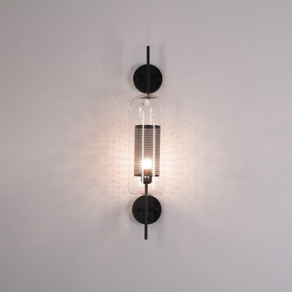 Chiswick Glass Wall Light | Clear Glass & Metal | Set of 2