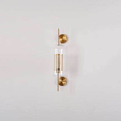 Chiswick Glass Wall Light | Clear Glass & Metal | Set of 2