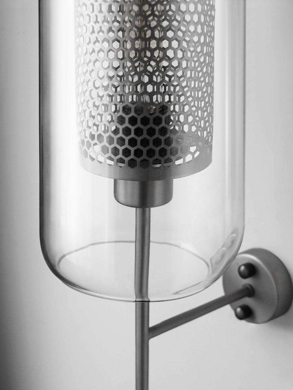 Chiswick Glass Wall Light | Clear Glass & Metal | Set of 2