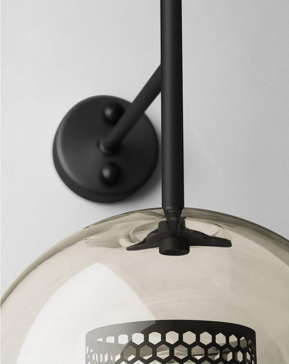 Chiswick Glass Wall Light | Clear Glass & Metal | Set of 2