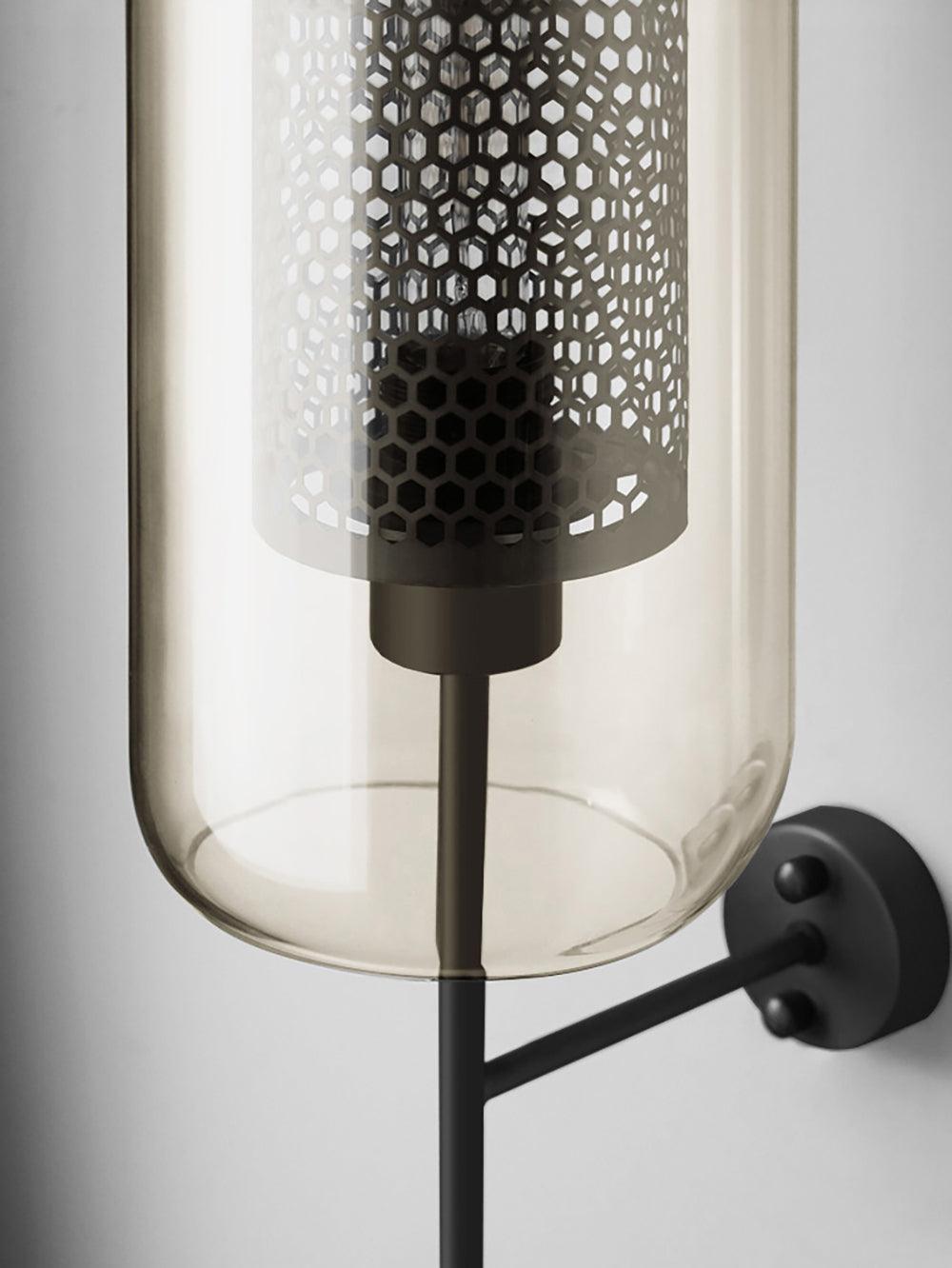 Chiswick Glass Wall Light | Clear Glass & Metal | Set of 2