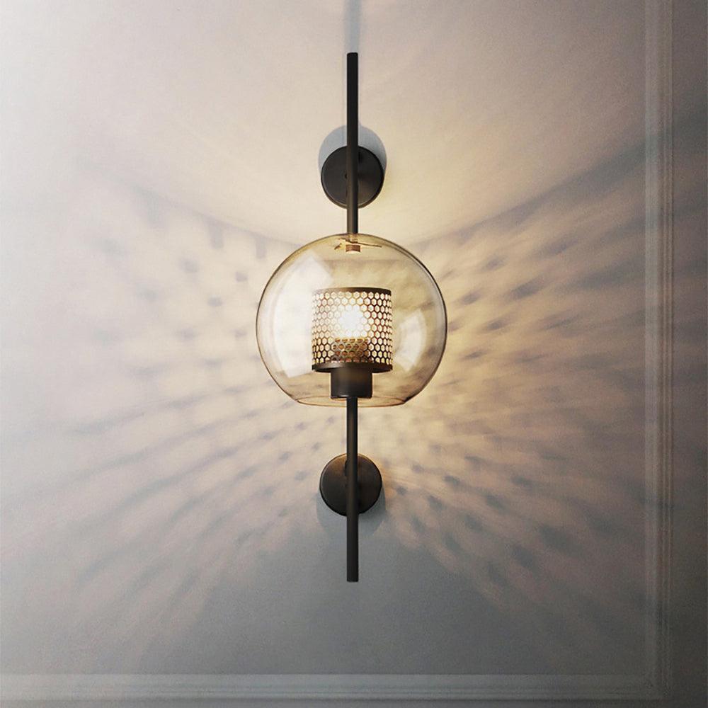 Chiswick Glass Wall Light | Clear Glass & Metal | Set of 2