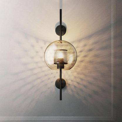 Chiswick Glass Wall Light | Clear Glass & Metal | Set of 2