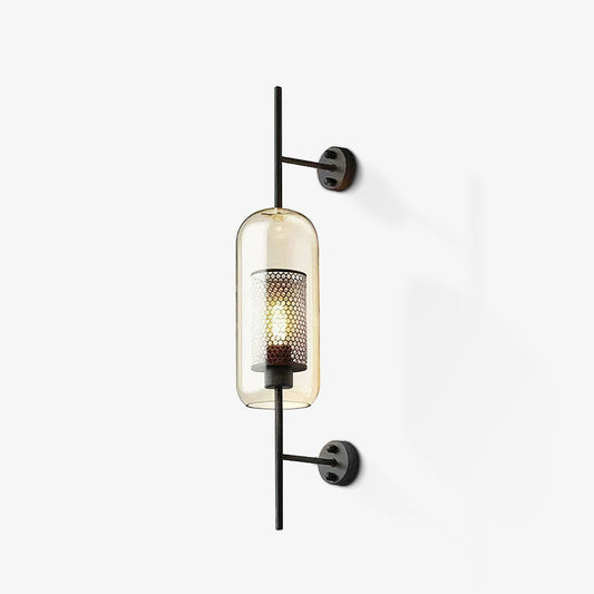 Chiswick Glass Wall Light | Clear Glass & Metal | Set of 2