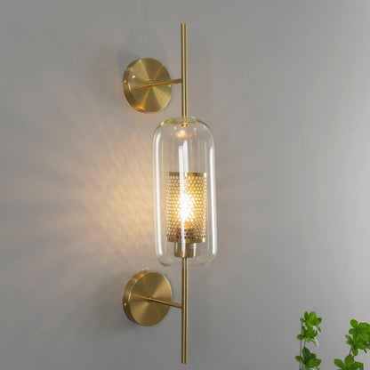 Chiswick Glass Wall Light | Clear Glass & Metal | Set of 2