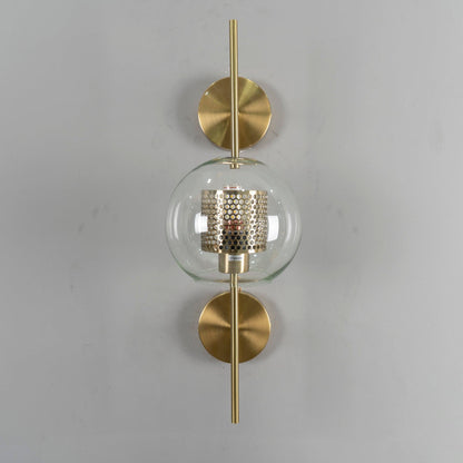 Chiswick Glass Wall Light | Clear Glass & Metal | Set of 2