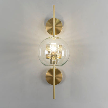 Chiswick Glass Wall Light | Clear Glass & Metal | Set of 2