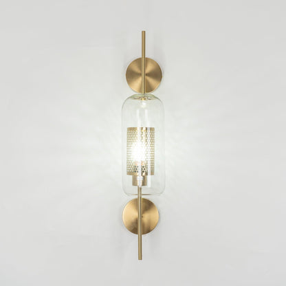 Chiswick Glass Wall Light | Clear Glass & Metal | Set of 2
