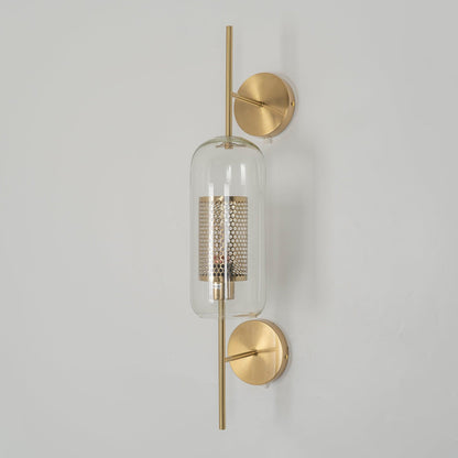 Chiswick Glass Wall Light | Clear Glass & Metal | Set of 2