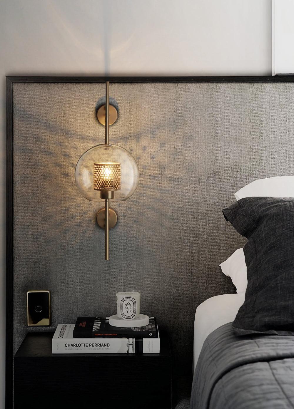 Chiswick Glass Wall Light | Clear Glass & Metal | Set of 2