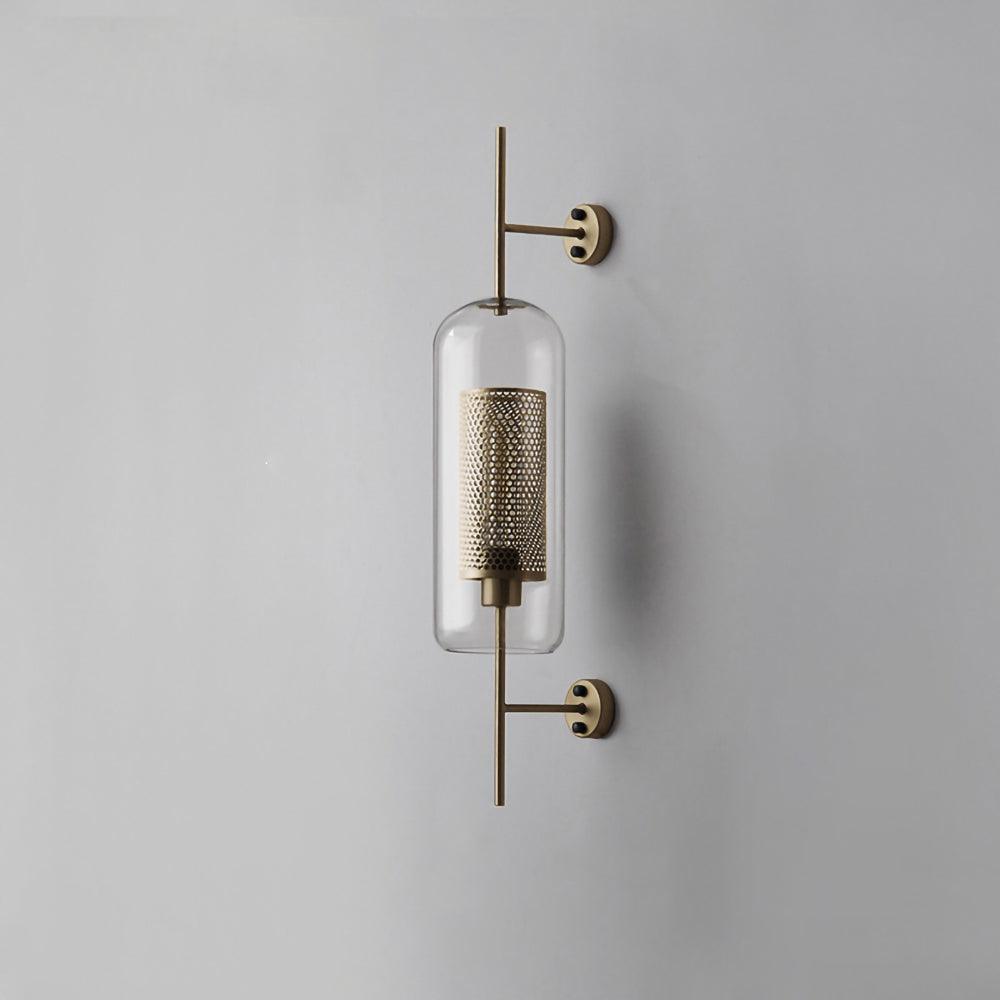 Chiswick Glass Wall Light | Clear Glass & Metal | Set of 2