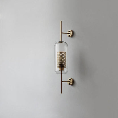 Chiswick Glass Wall Light | Clear Glass & Metal | Set of 2