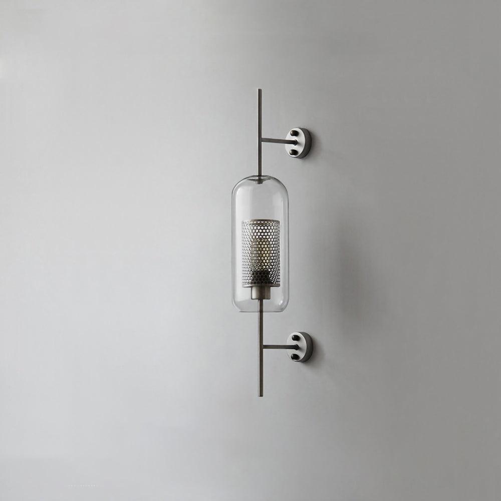 Chiswick Glass Wall Light | Clear Glass & Metal | Set of 2